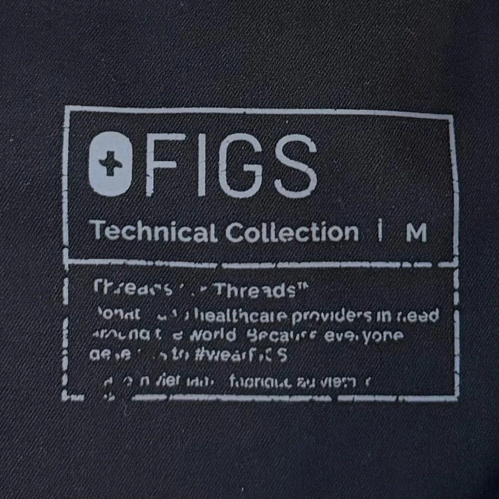 FIGS Tansen Jogger Black Scrub Pants